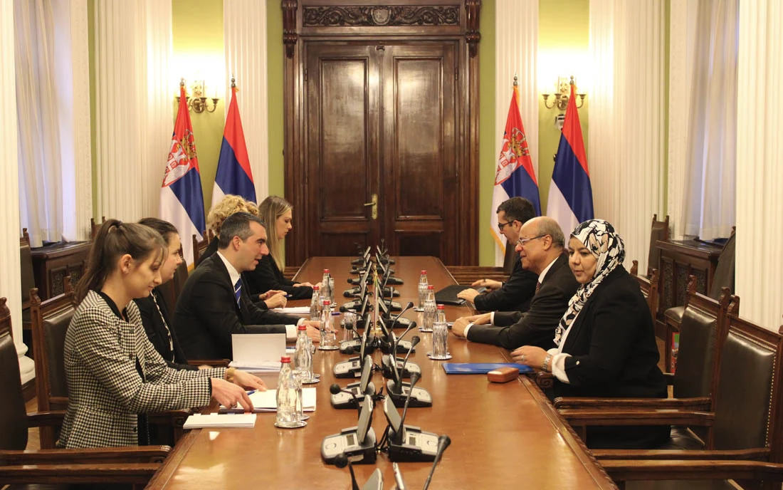 PREDSEDNIK NARODNE SKUPŠTINE REPUBLIKE SRBIJE SA AMBASADOROM ALŽIRA